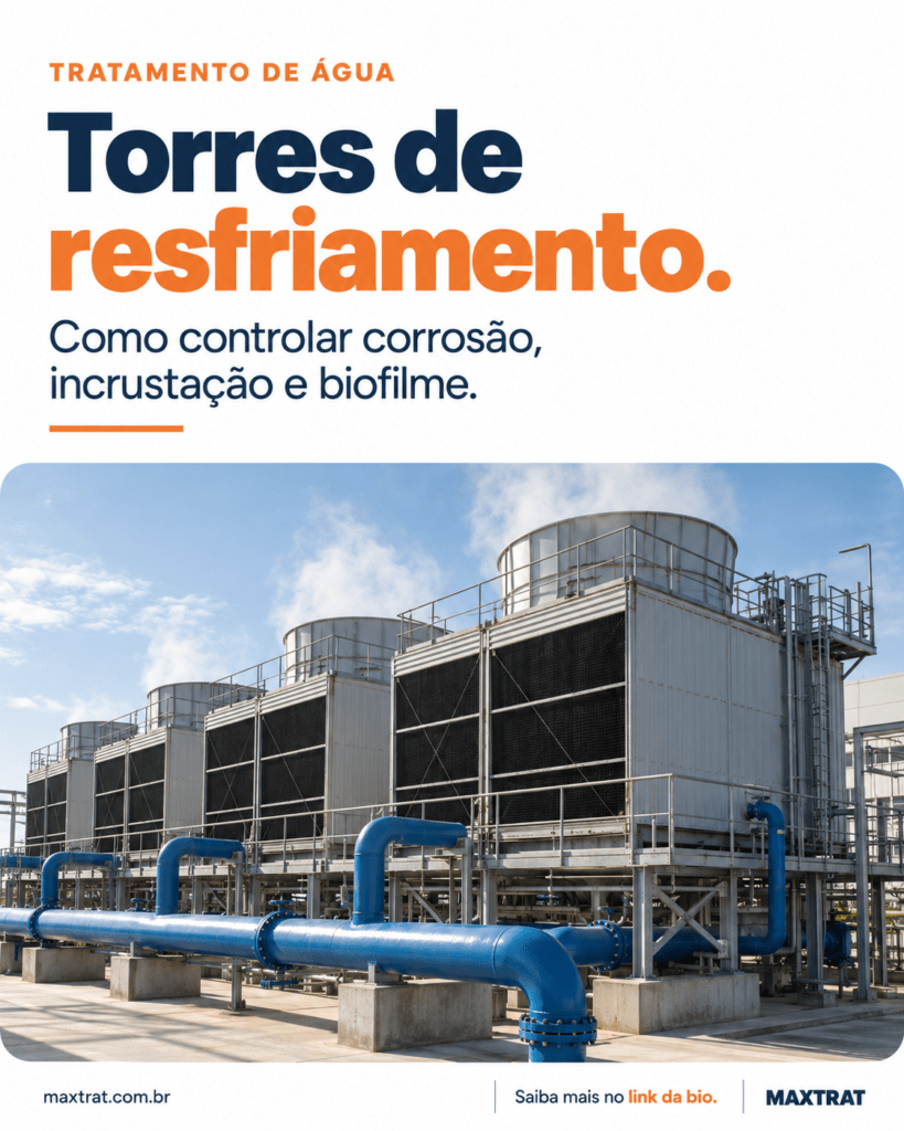 Tratamento de água para torres de resfriamento